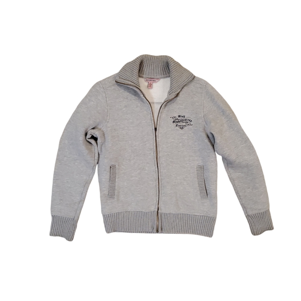Utah Shakespeare Festival Women's Gray‎ Zip Up Sweatshirt Jacket Medium